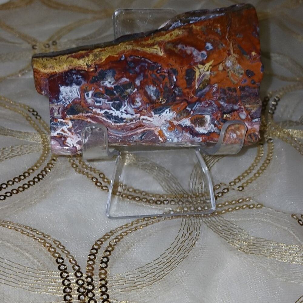 Crazy Banded Lace Agate Slab